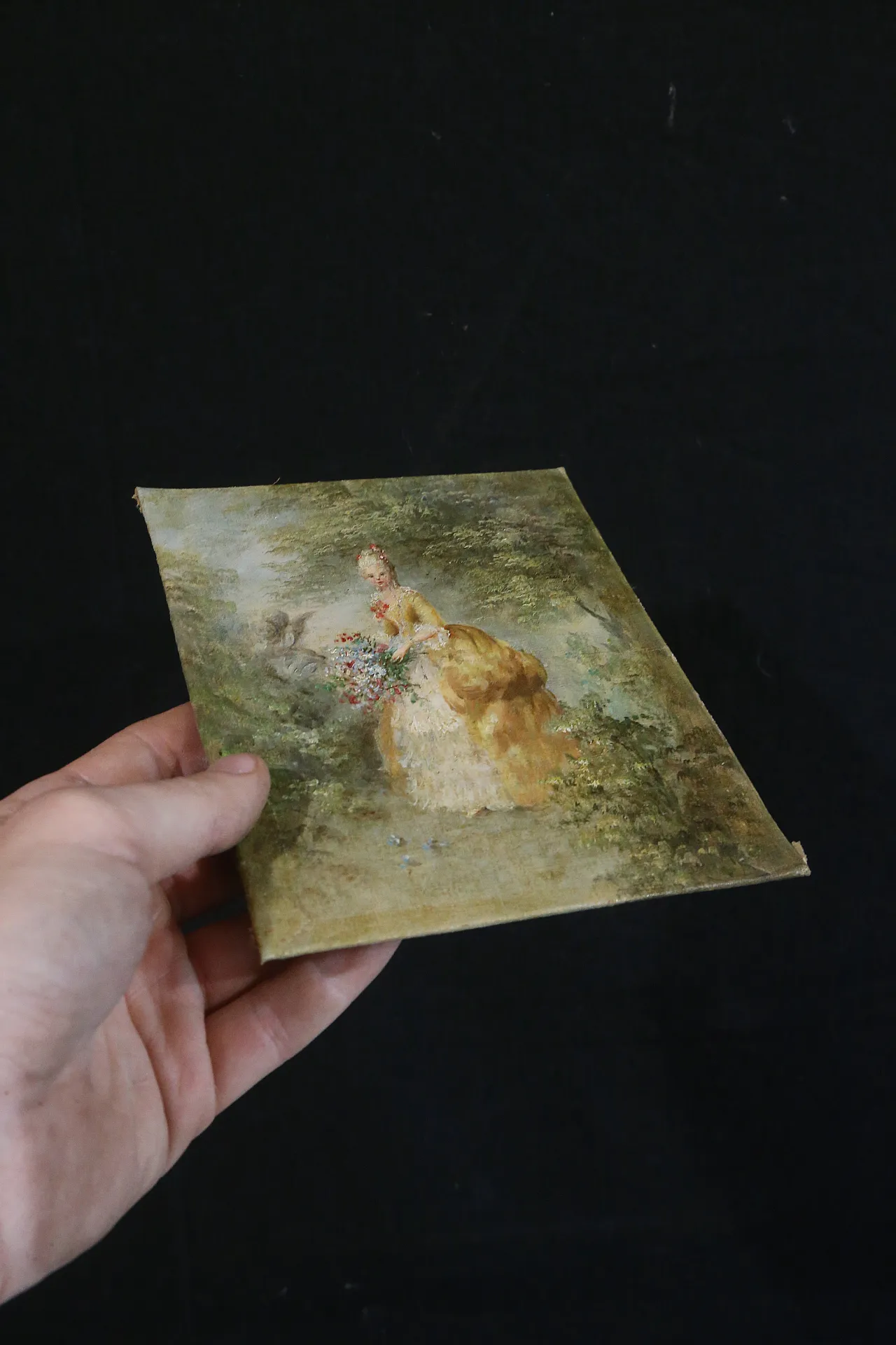 Lady in the gardens oil painting on canvas French, 19th century 11