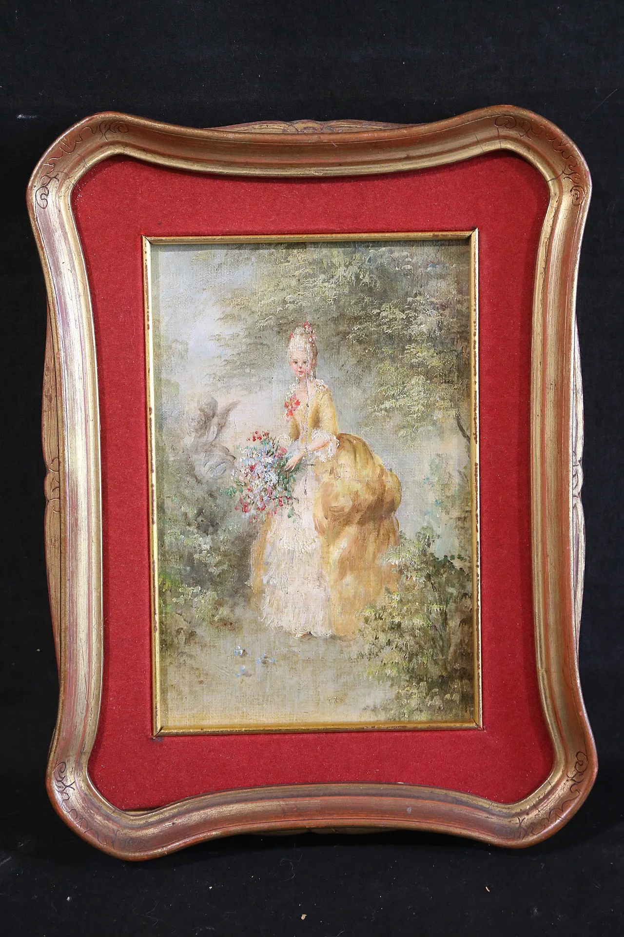 Lady in the gardens oil painting on canvas French, 19th century 15