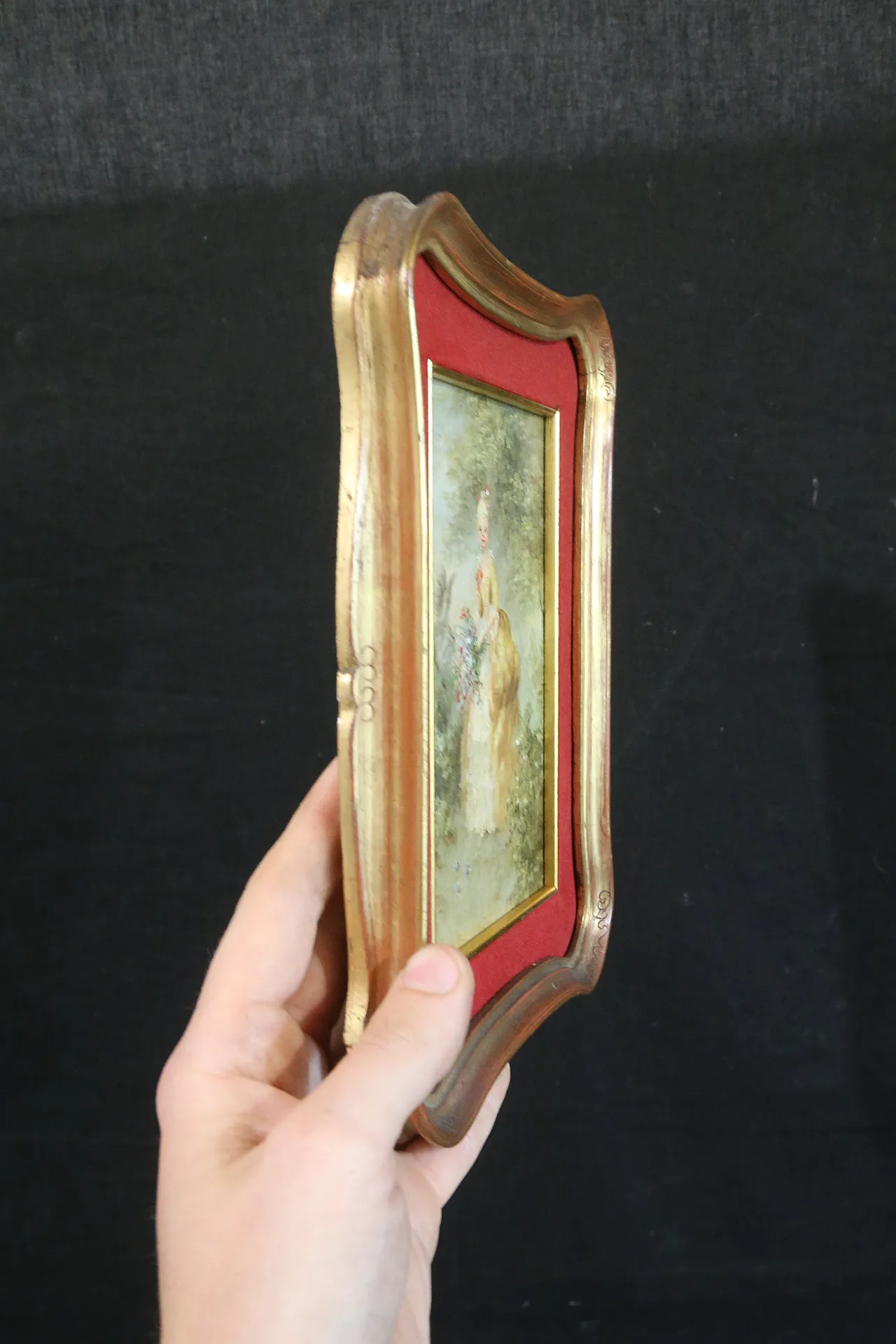 Lady in the gardens oil painting on canvas French, 19th century 22