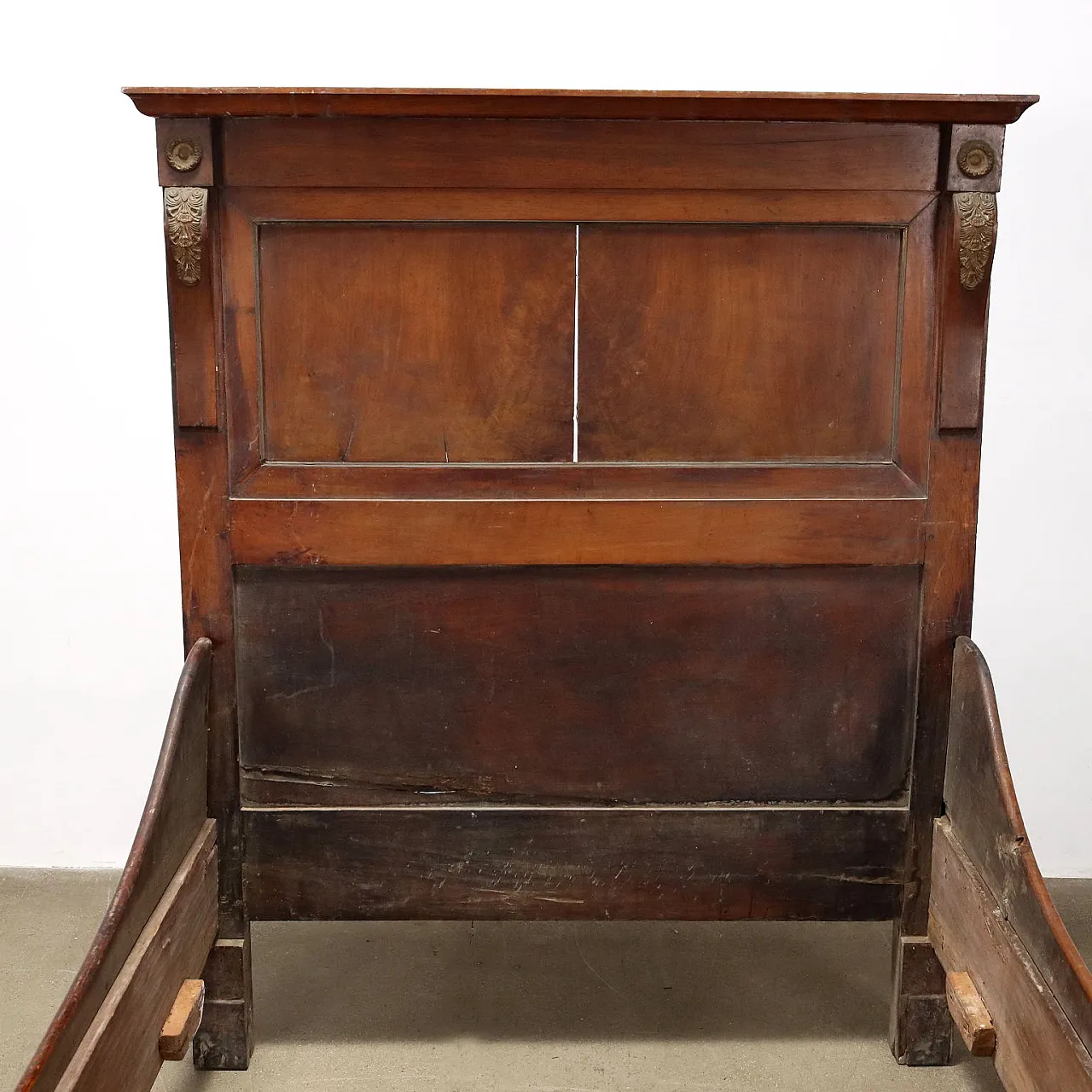 Letto matrimoniale Impero in noce, '800 3