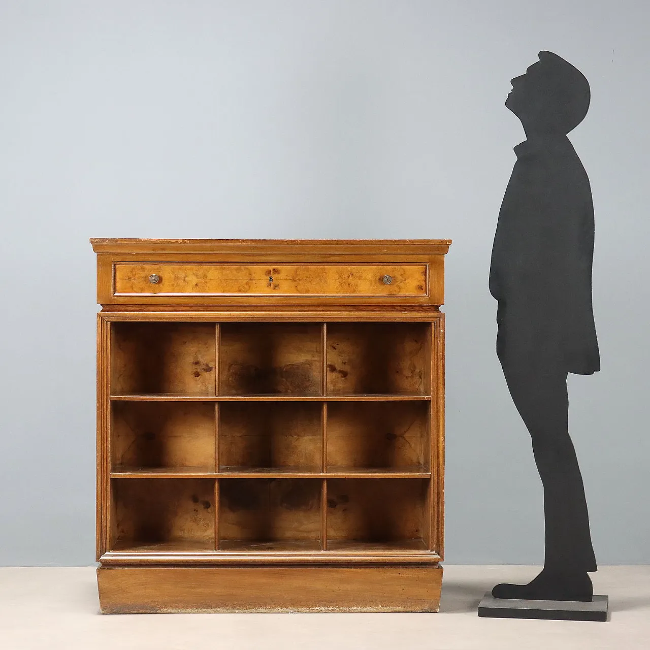 Libreria Art Déco in noce e bronzo, '900 2