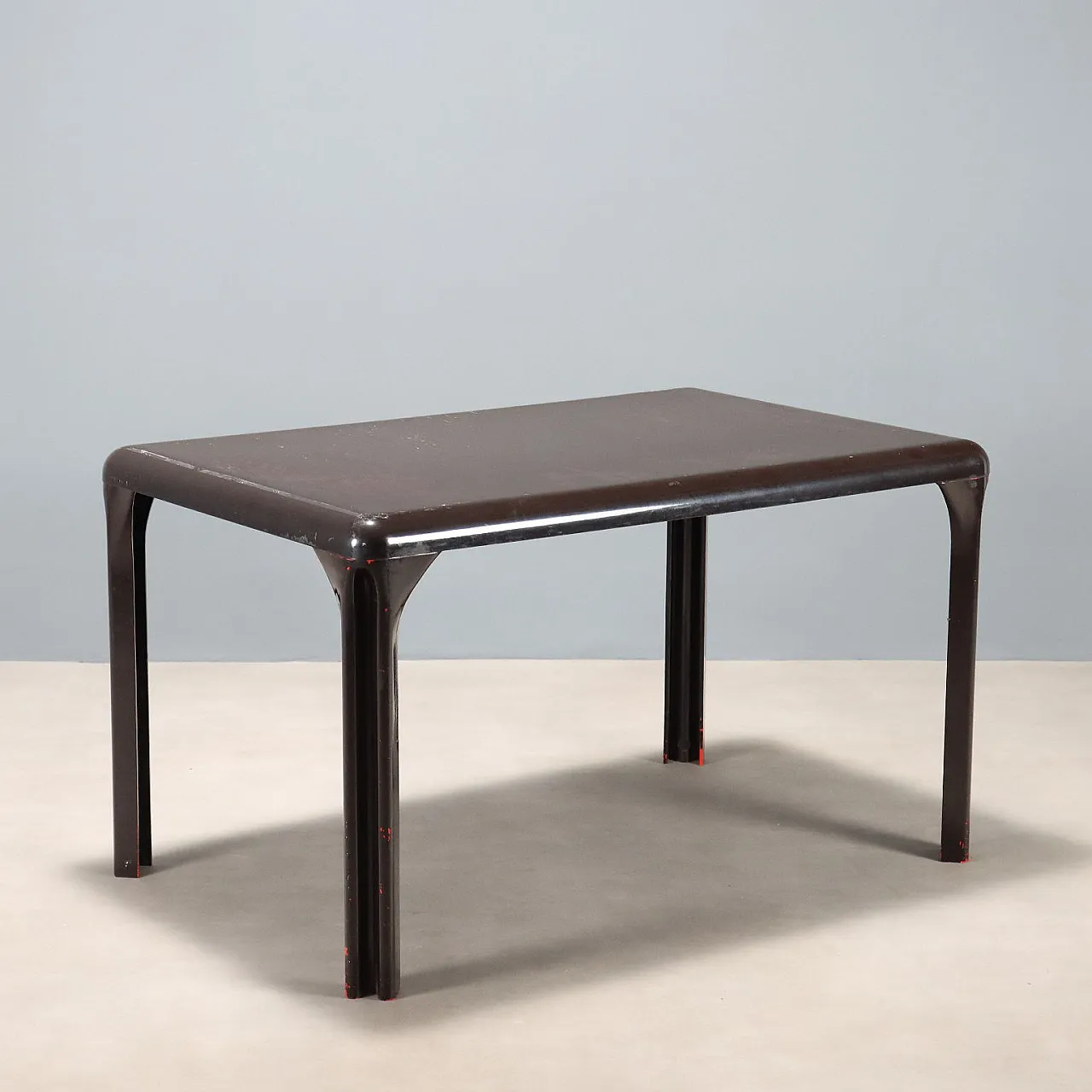 Plastic dining table with rectangular top, 20th century 1