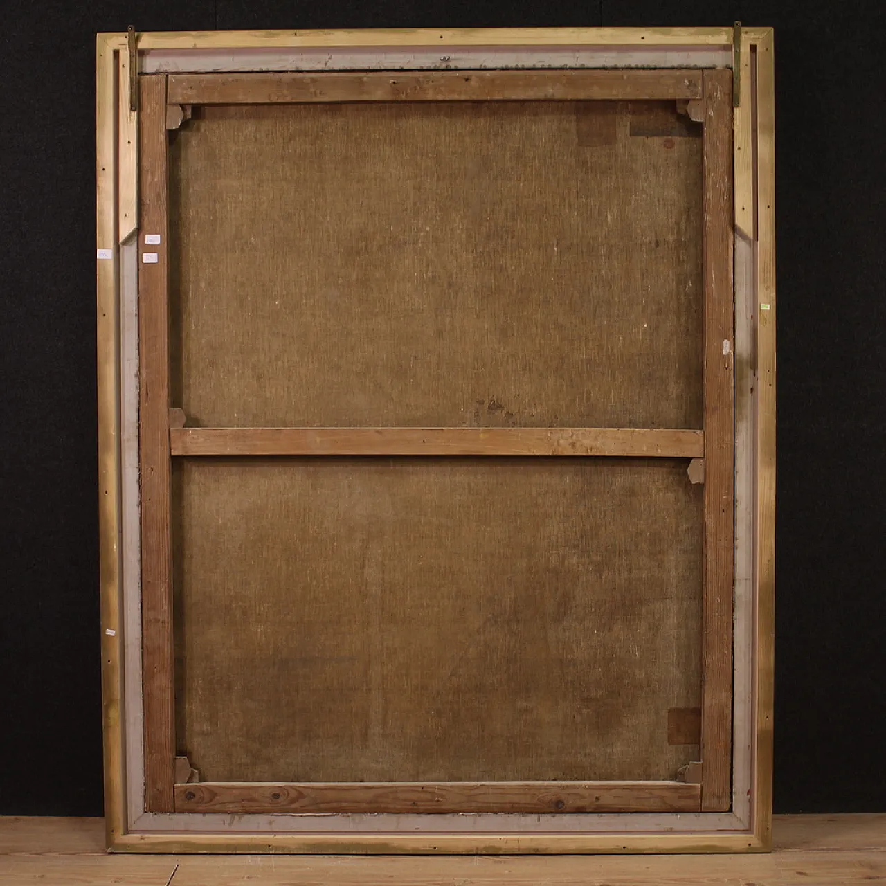 Italian painting Moses saved from the waters,  17th century 7