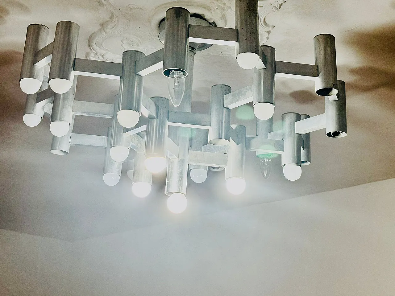 Chandelier by Gaetano Sciolari with 25 lights, 70s 1
