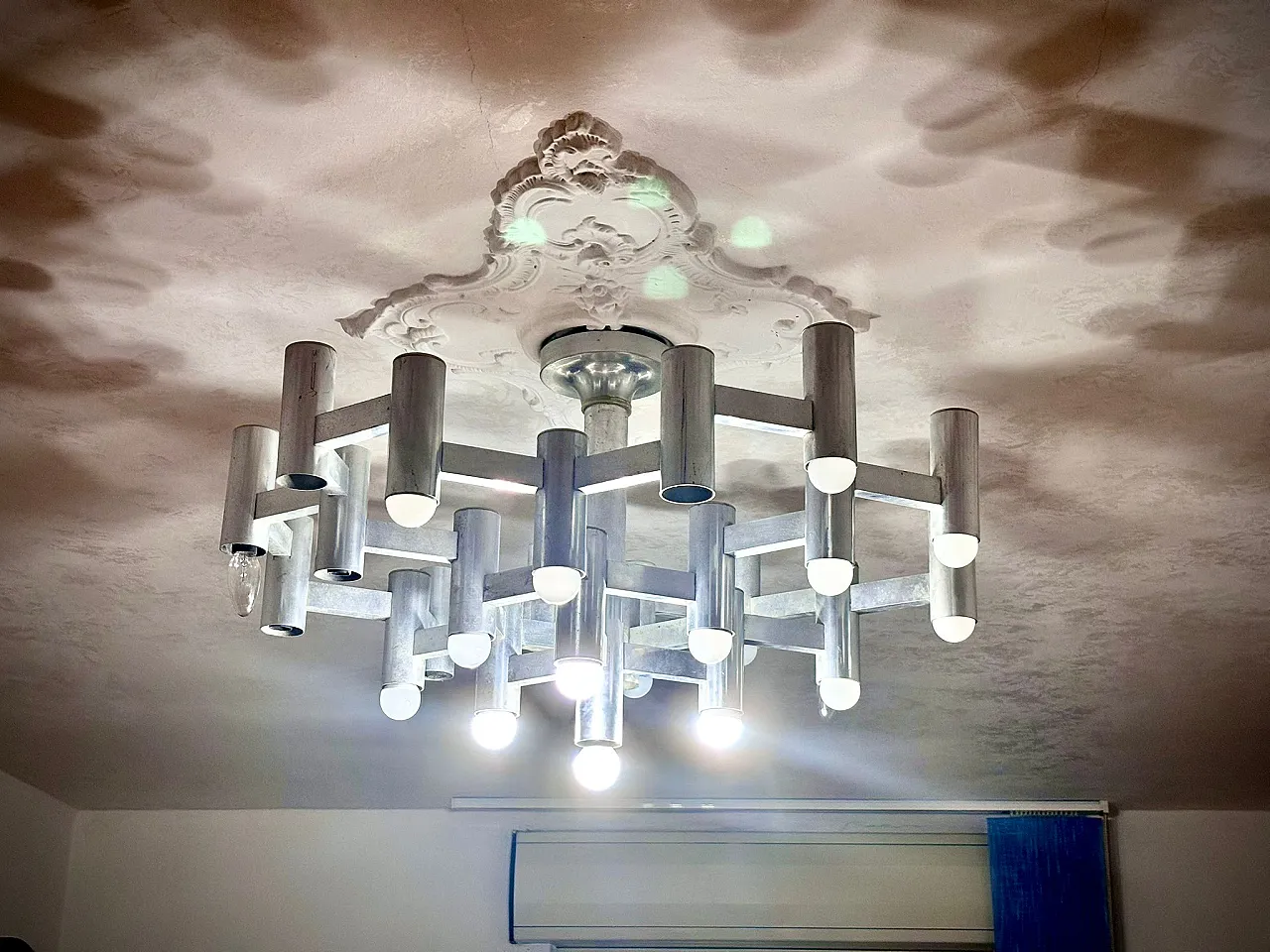 Chandelier by Gaetano Sciolari with 25 lights, 70s 4