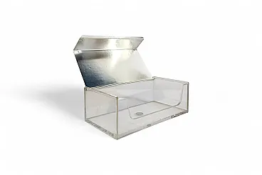 Scatola con coperchio placcato in argento di WMF, anni '50