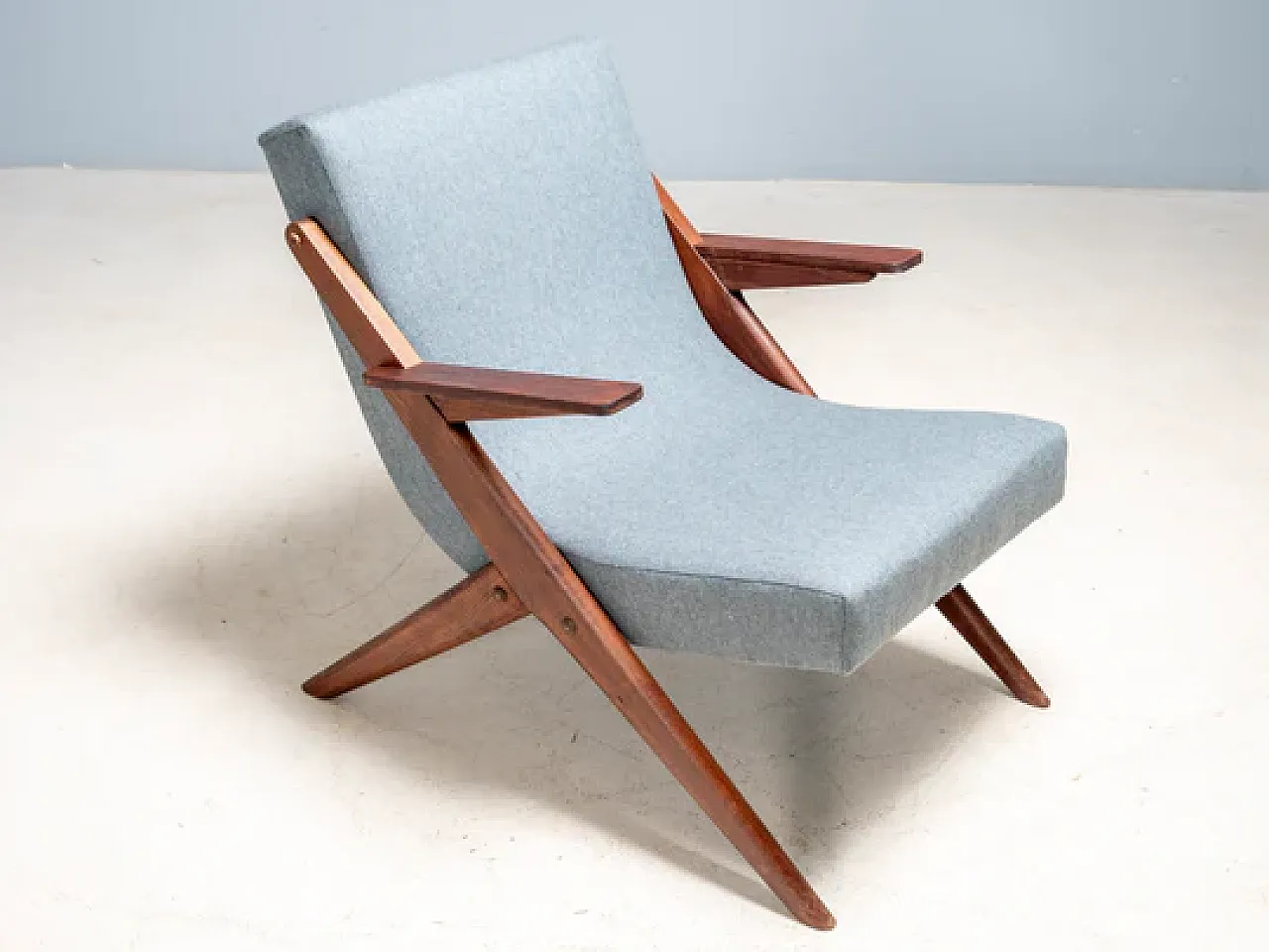 Sedia da salotto moderna di metà secolo, metà '900 1