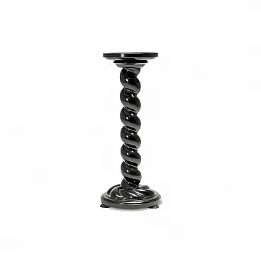 Baroque-inspired flower pedestal in walnut, 1920s