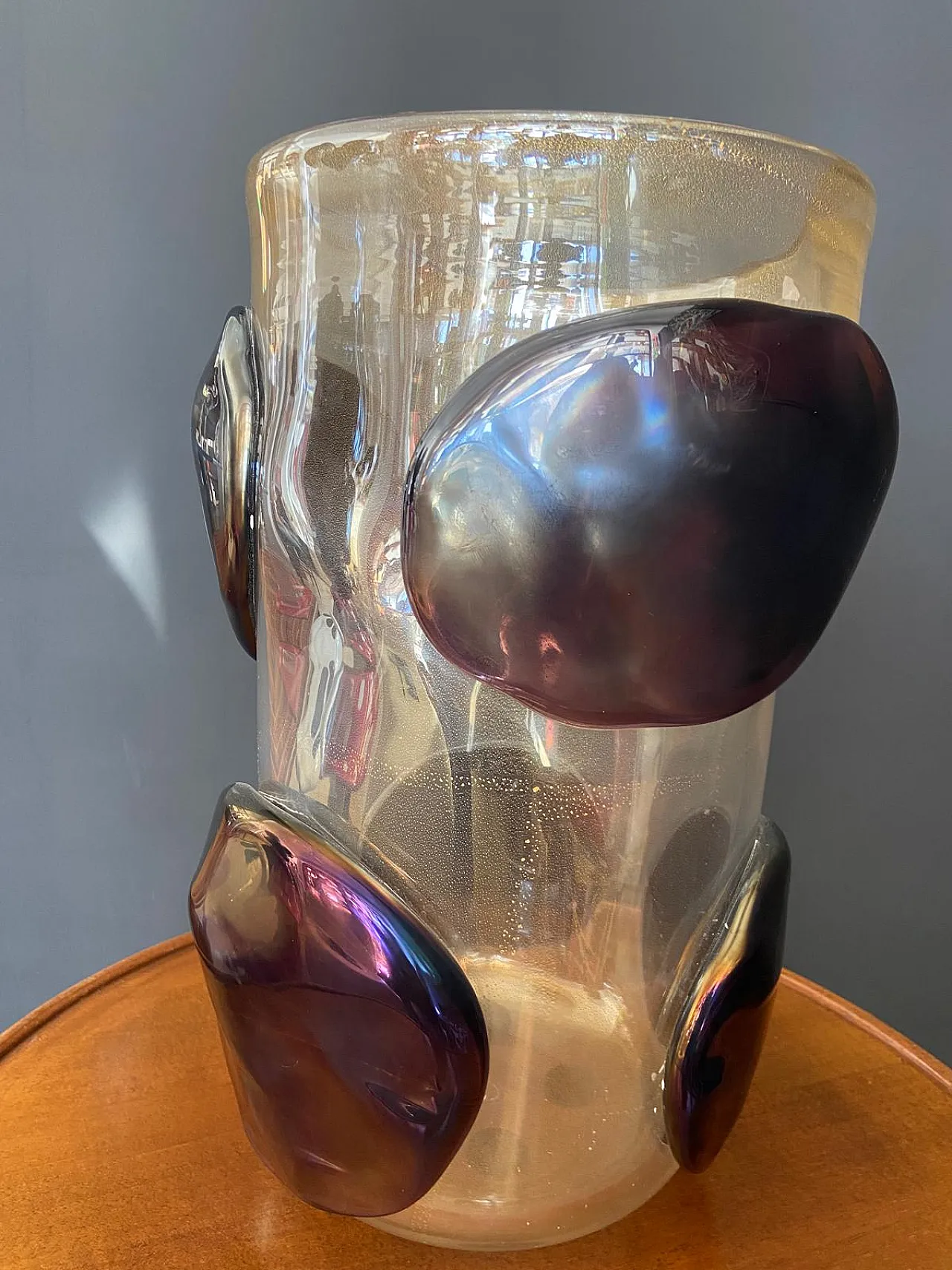 Vaso in vetro di Murano firmato Costantini, anni '90 7