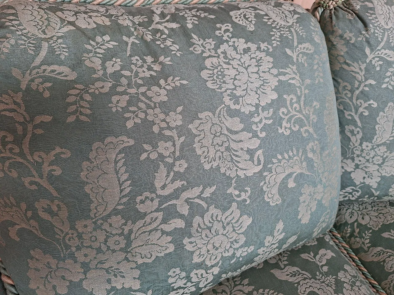 3 Divani in seta di San Leucio, anni '80 5