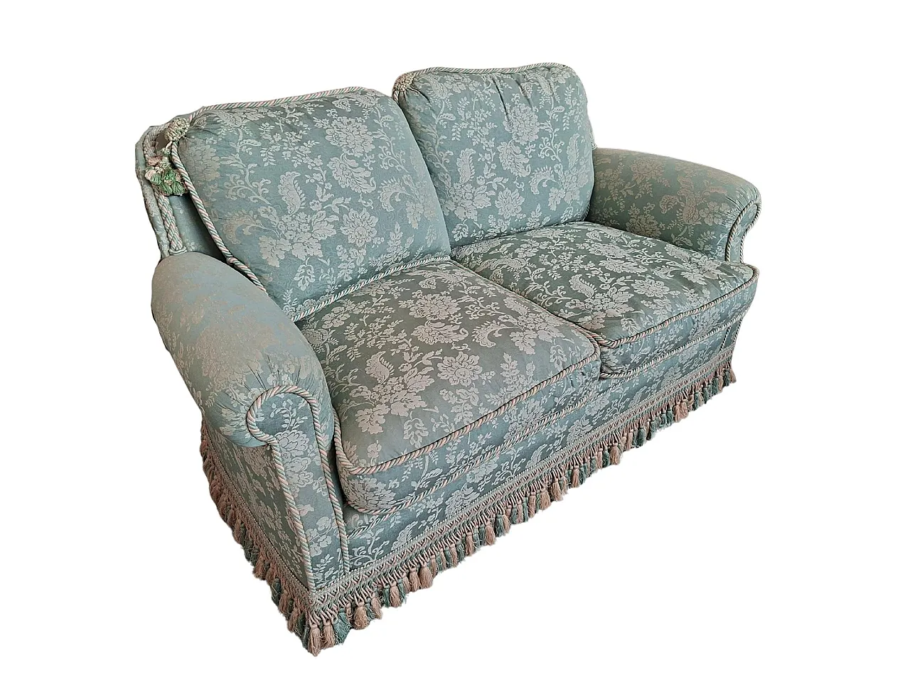 3 Divani in seta di San Leucio, anni '80 7