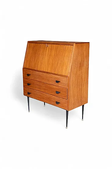 Credenza ribaltina scrittoio IMA in teak, anni ‘50