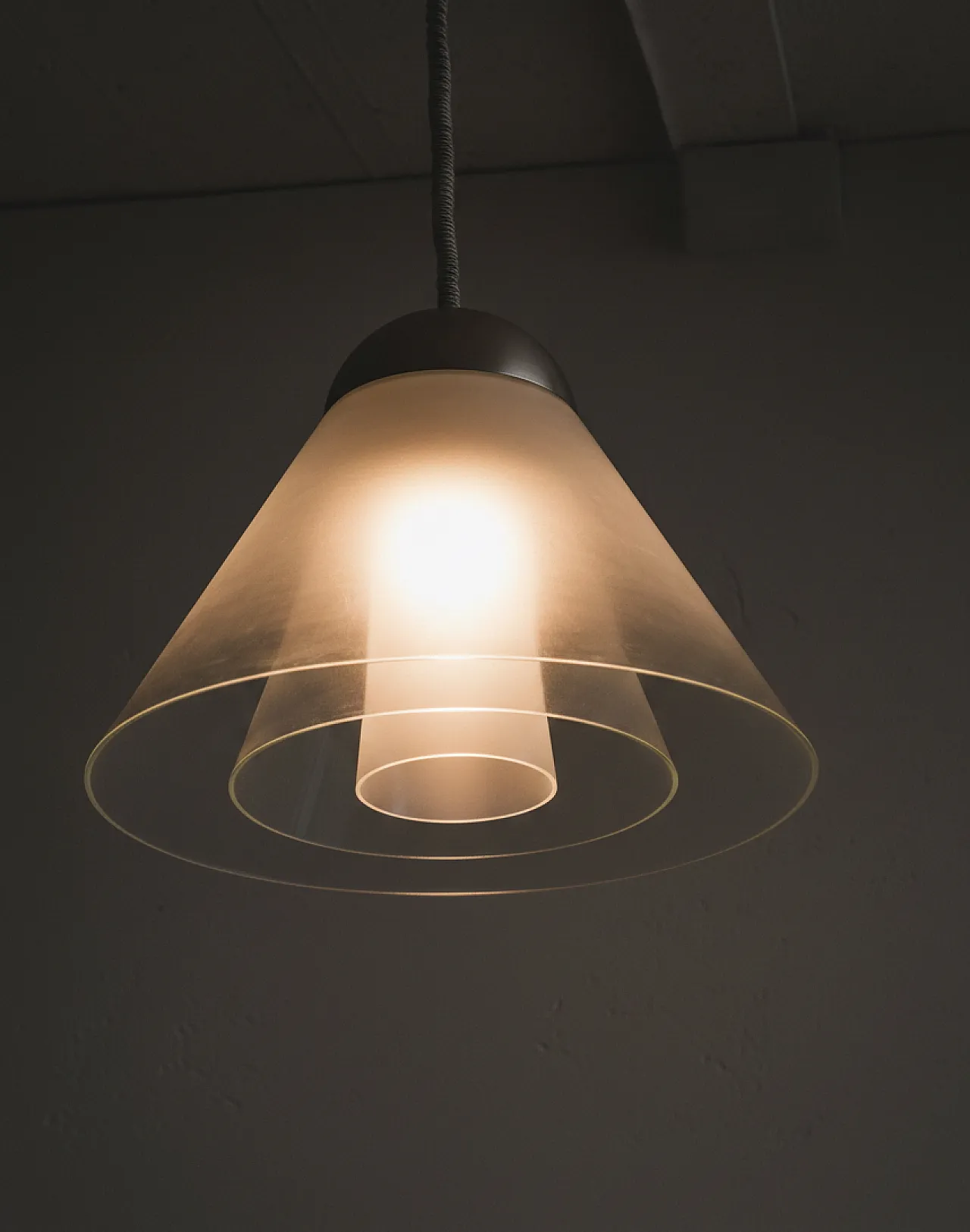 LS189 Murano glass pendant lamp by Carlo Nason for Mazzega  70s 1