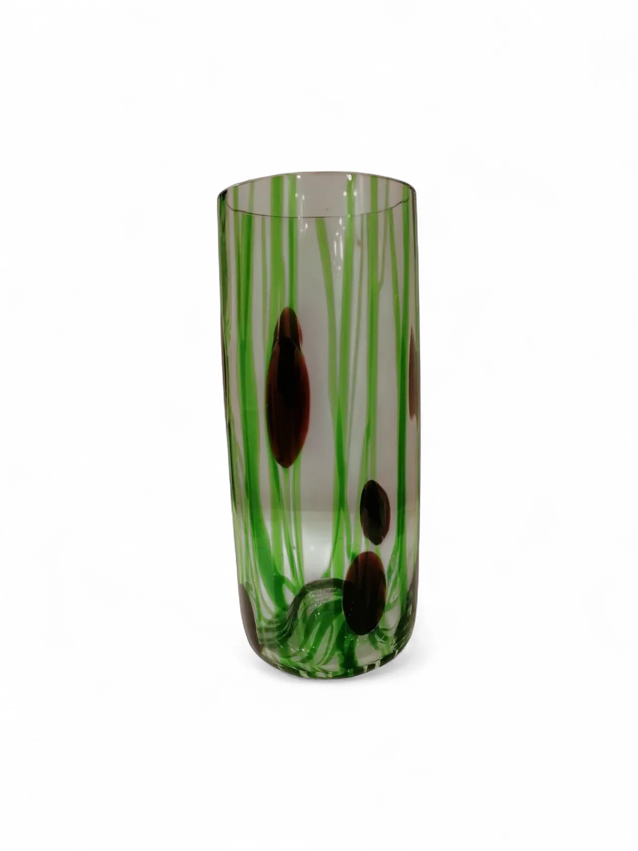 Liberty collection vase, in Murano glass by Moretti, 1990s 5