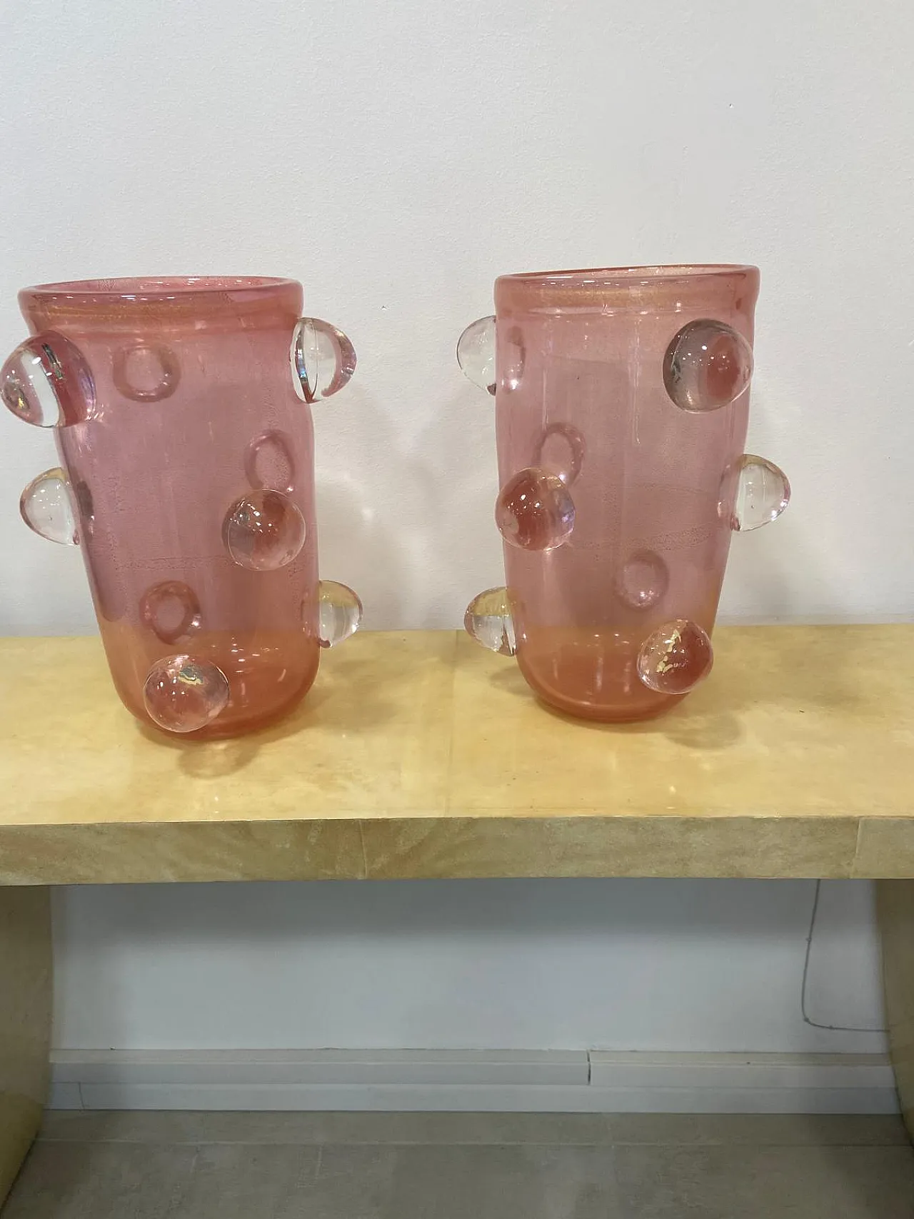 Pair of Murano glass vases by Ferro, 1990s 3