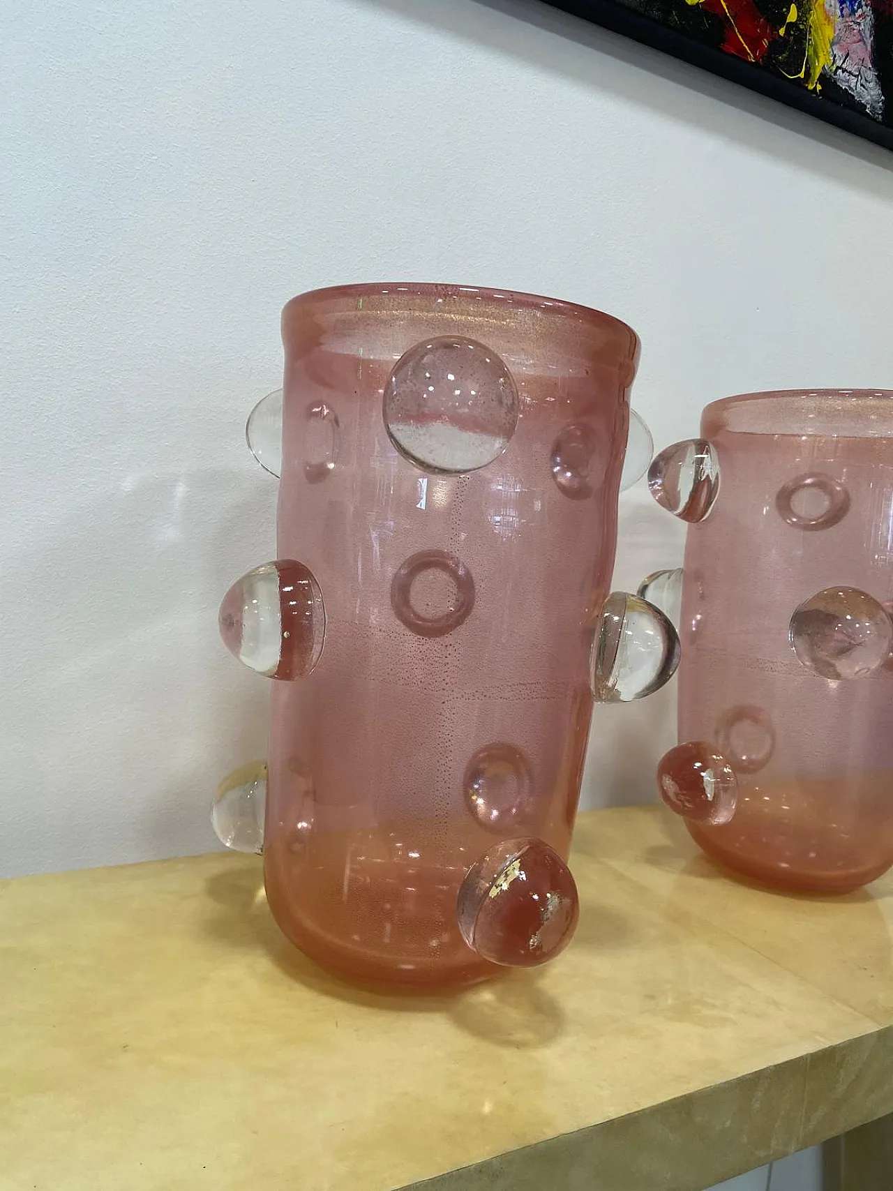Pair of Murano glass vases by Ferro, 1990s 5