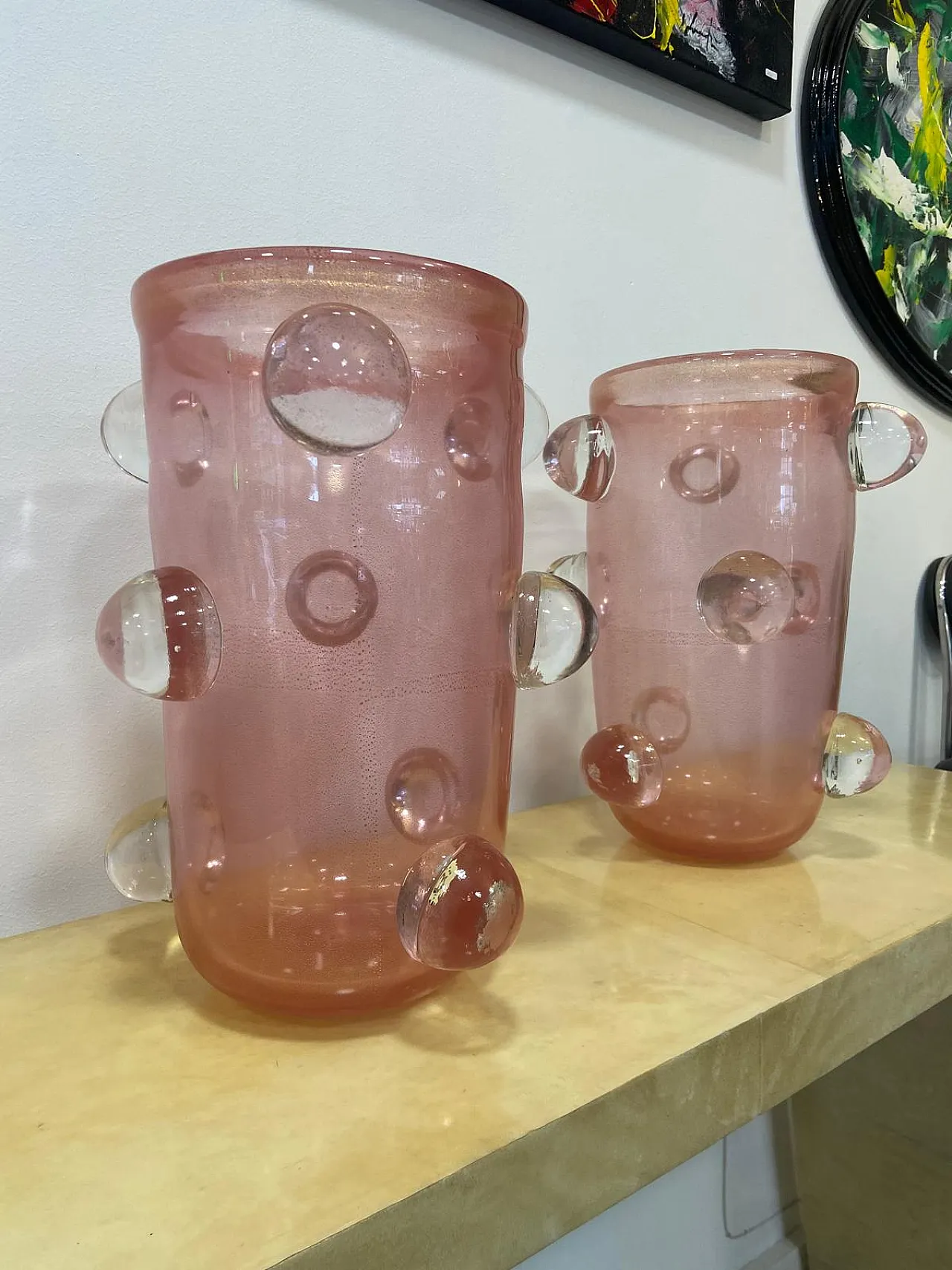 Pair of Murano glass vases by Ferro, 1990s 6