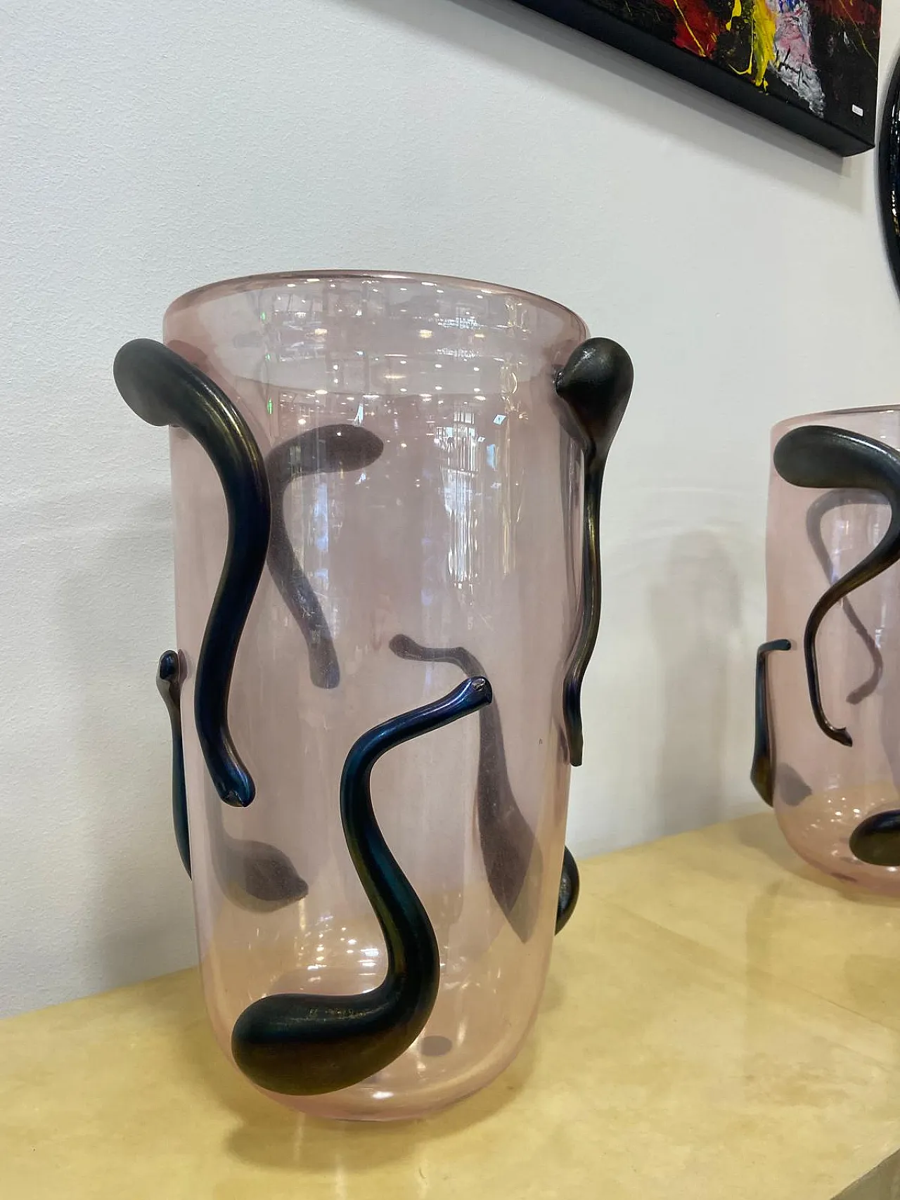 Pair of Murano glass vases by Costantini Murano, 1990s 4