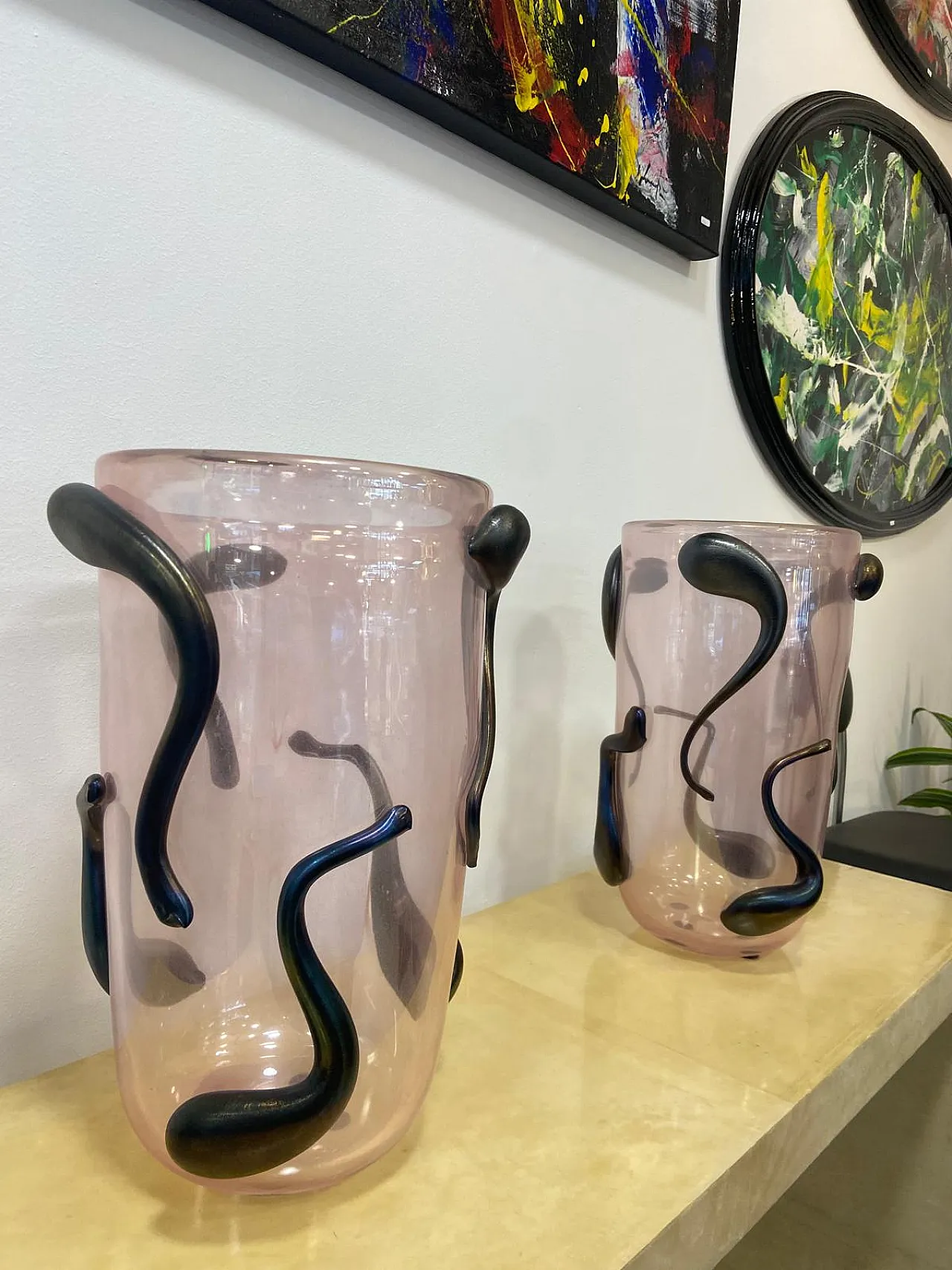 Pair of Murano glass vases by Costantini Murano, 1990s 10