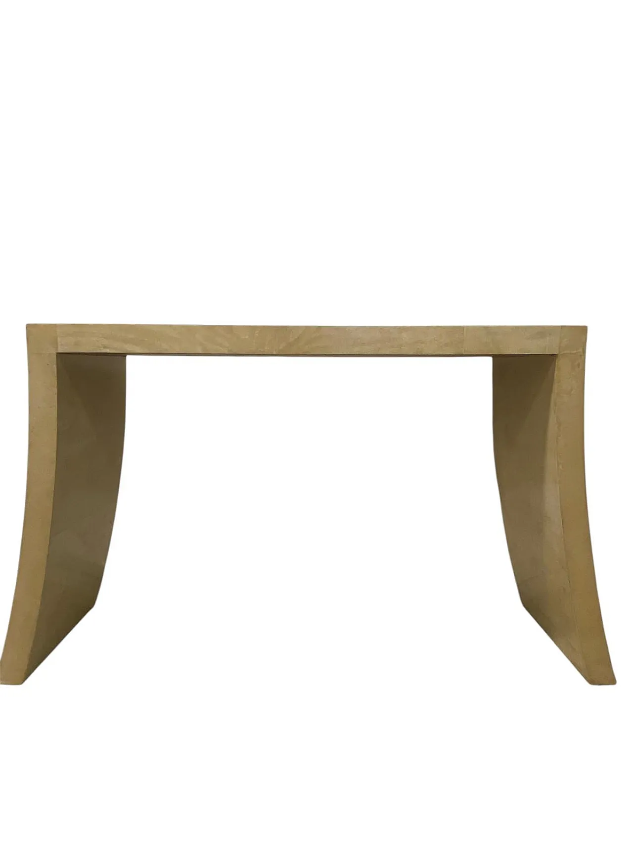 Consolle Art Déco in pergamena, anni '40 1