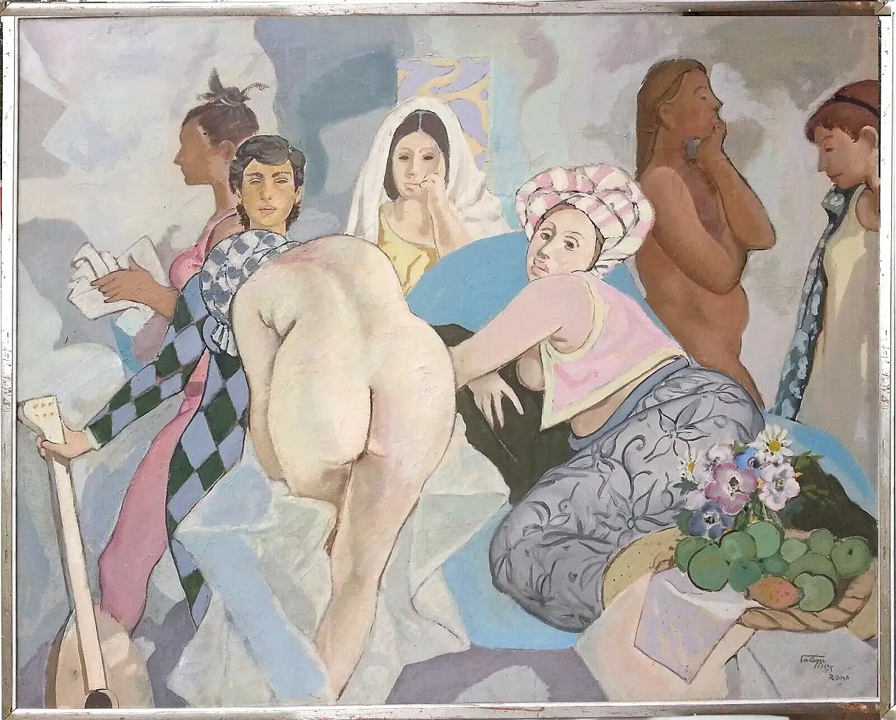 Bernardino Palazzi, Harem, oil on canvas, 1975 2