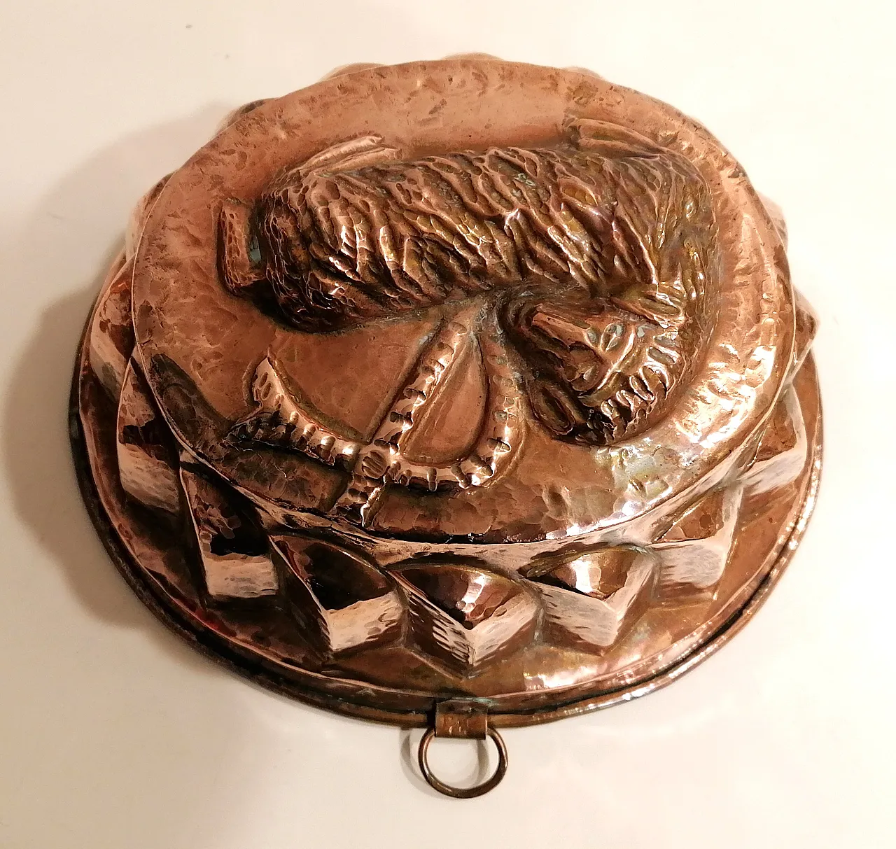 5 cake Copper molds, 1970s 2