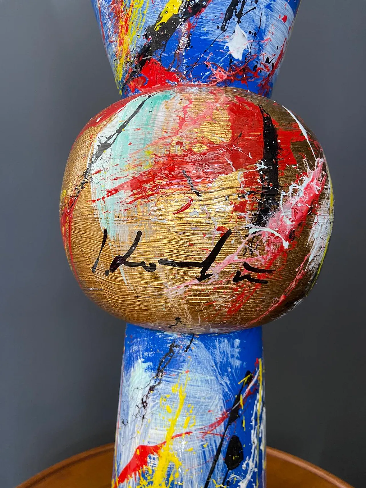 Metal vase by Silvio Formichetti, 2000s 3