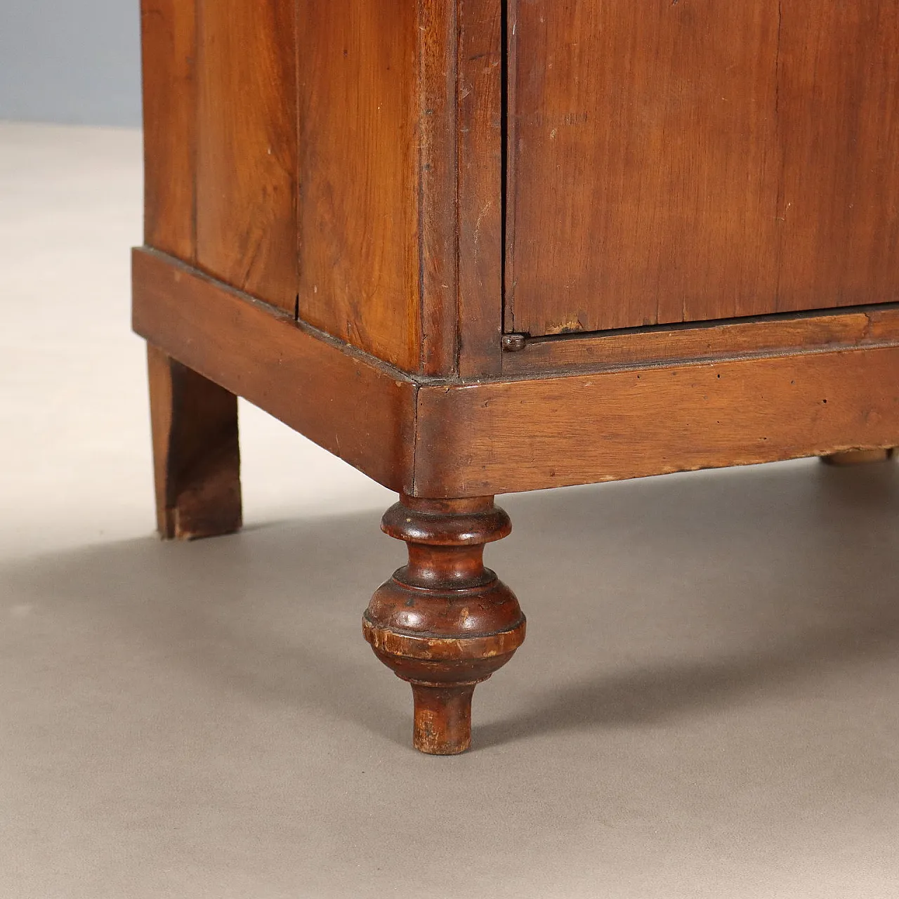 Credenza in noce, pioppo, abete e marmo, fine '800 9