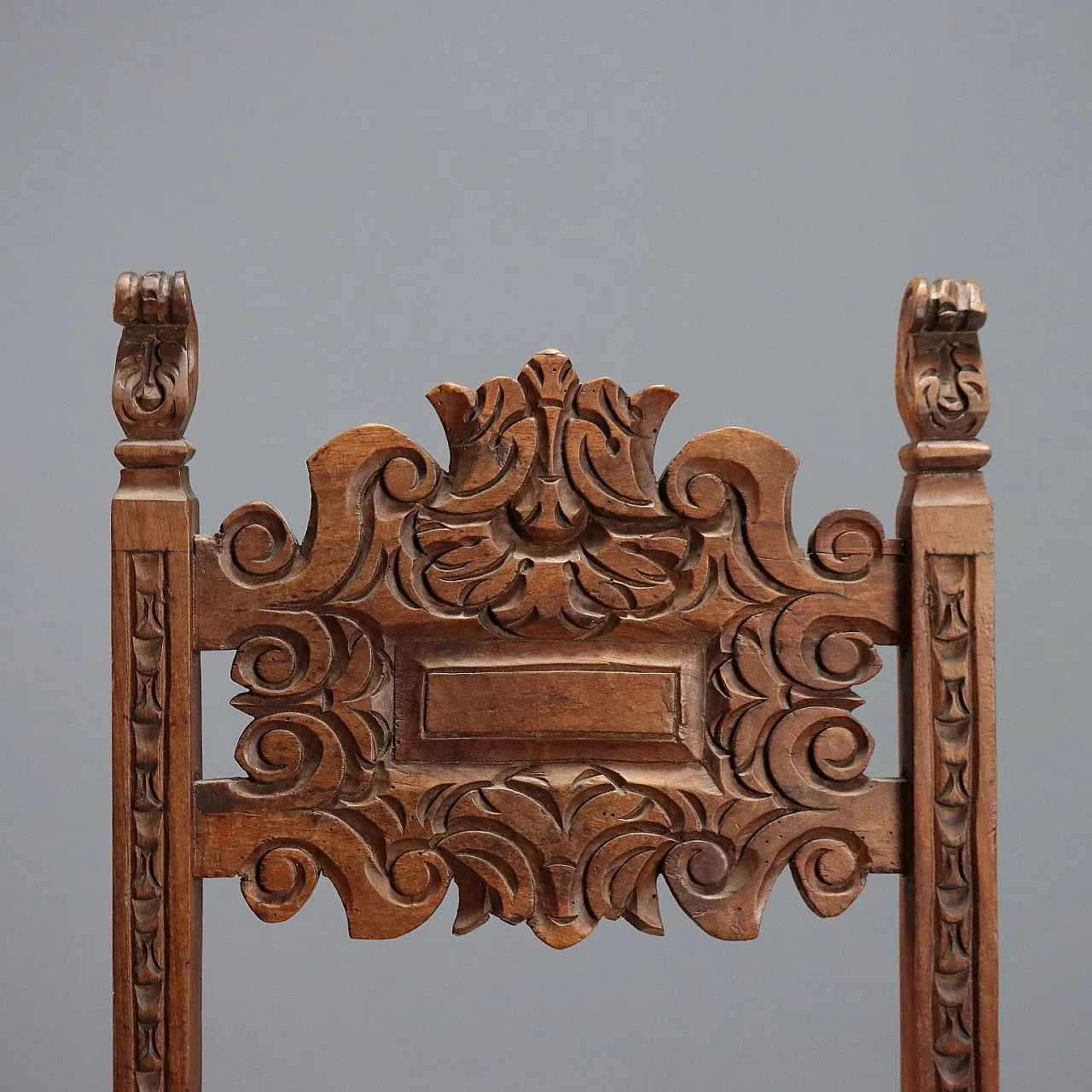 Sedia barocca in noce, '600 3