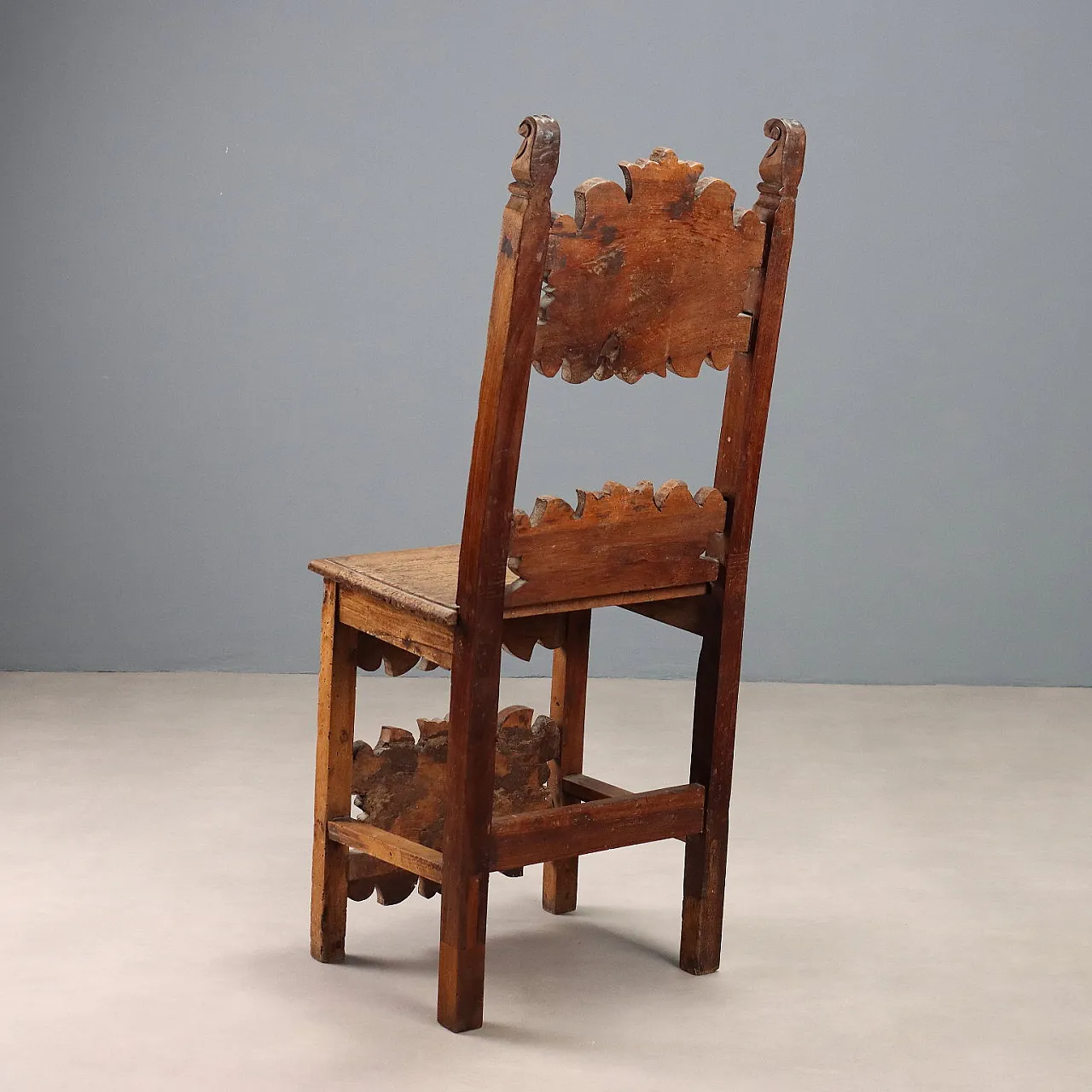 Sedia barocca in noce, '600 8