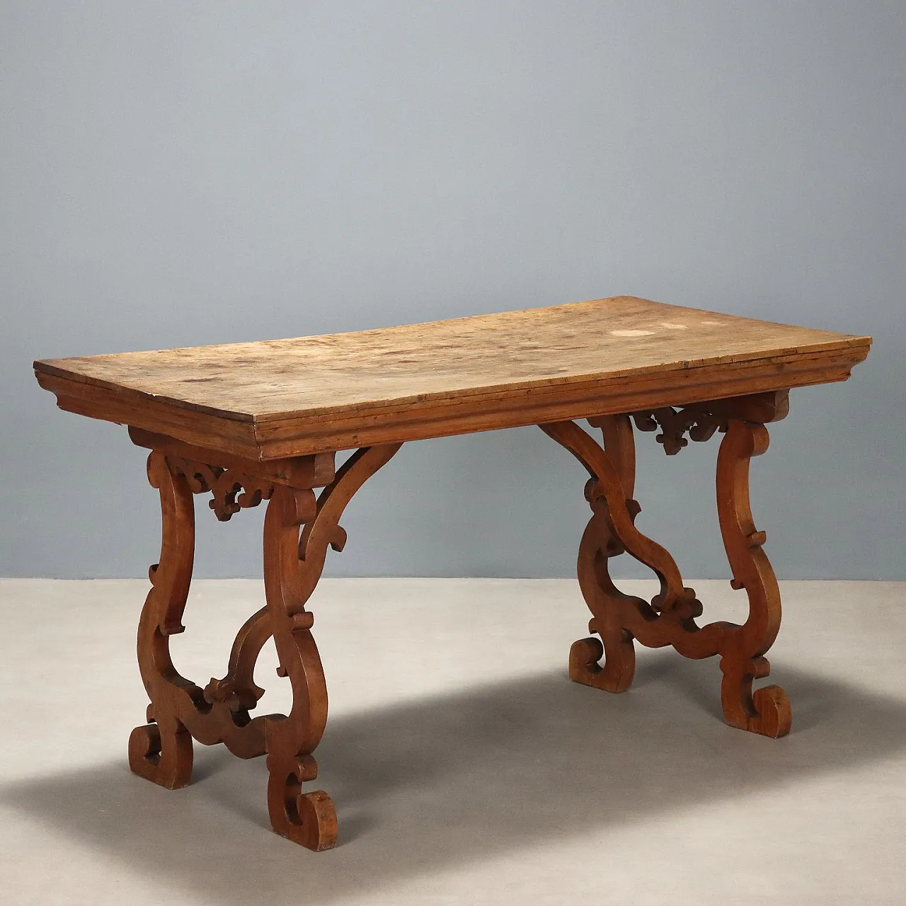 Tavolo fratino in noce, '800 1