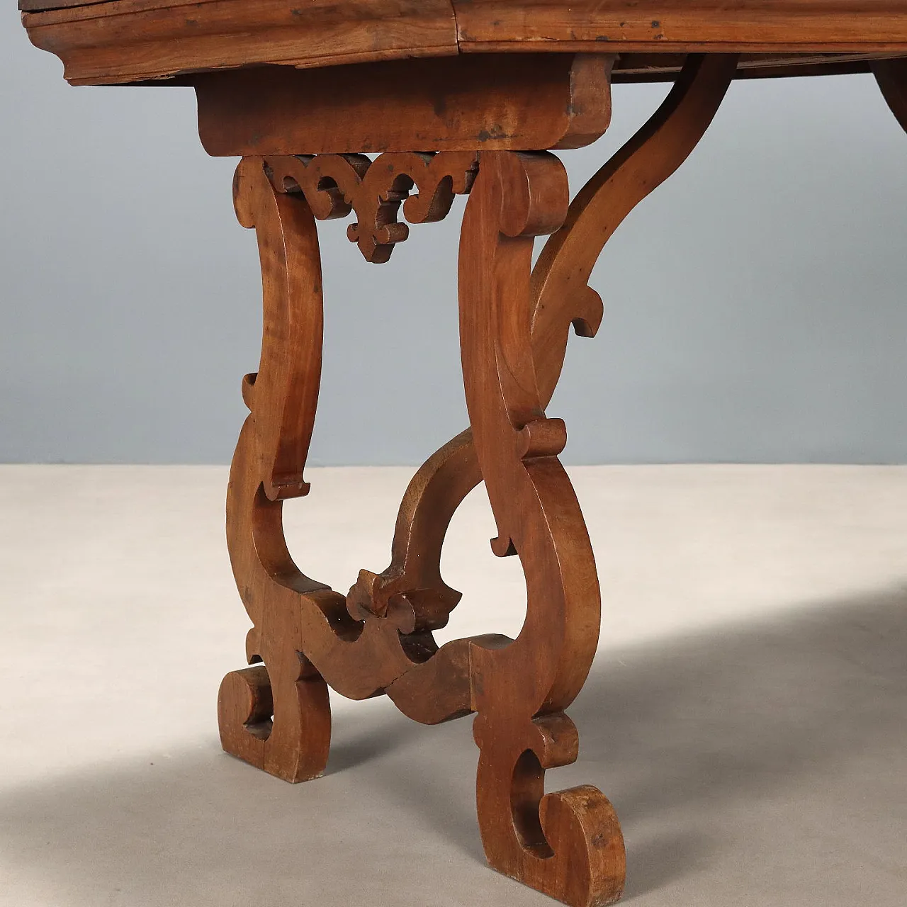 Tavolo fratino in noce, '800 3