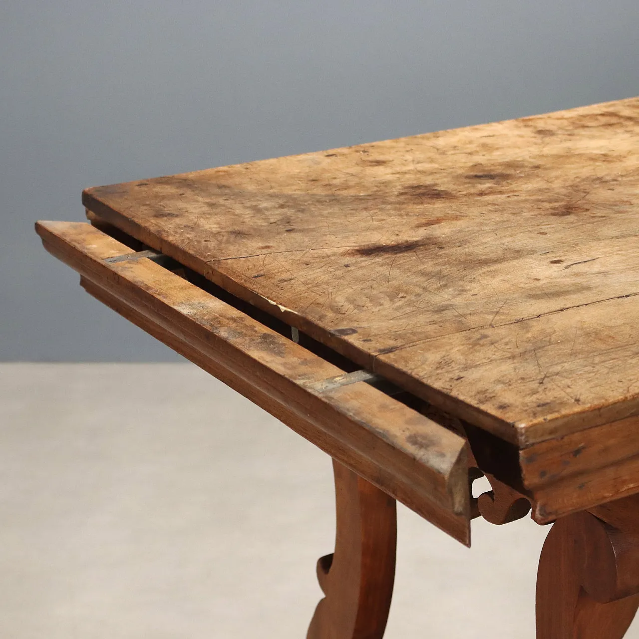 Tavolo fratino in noce, '800 5