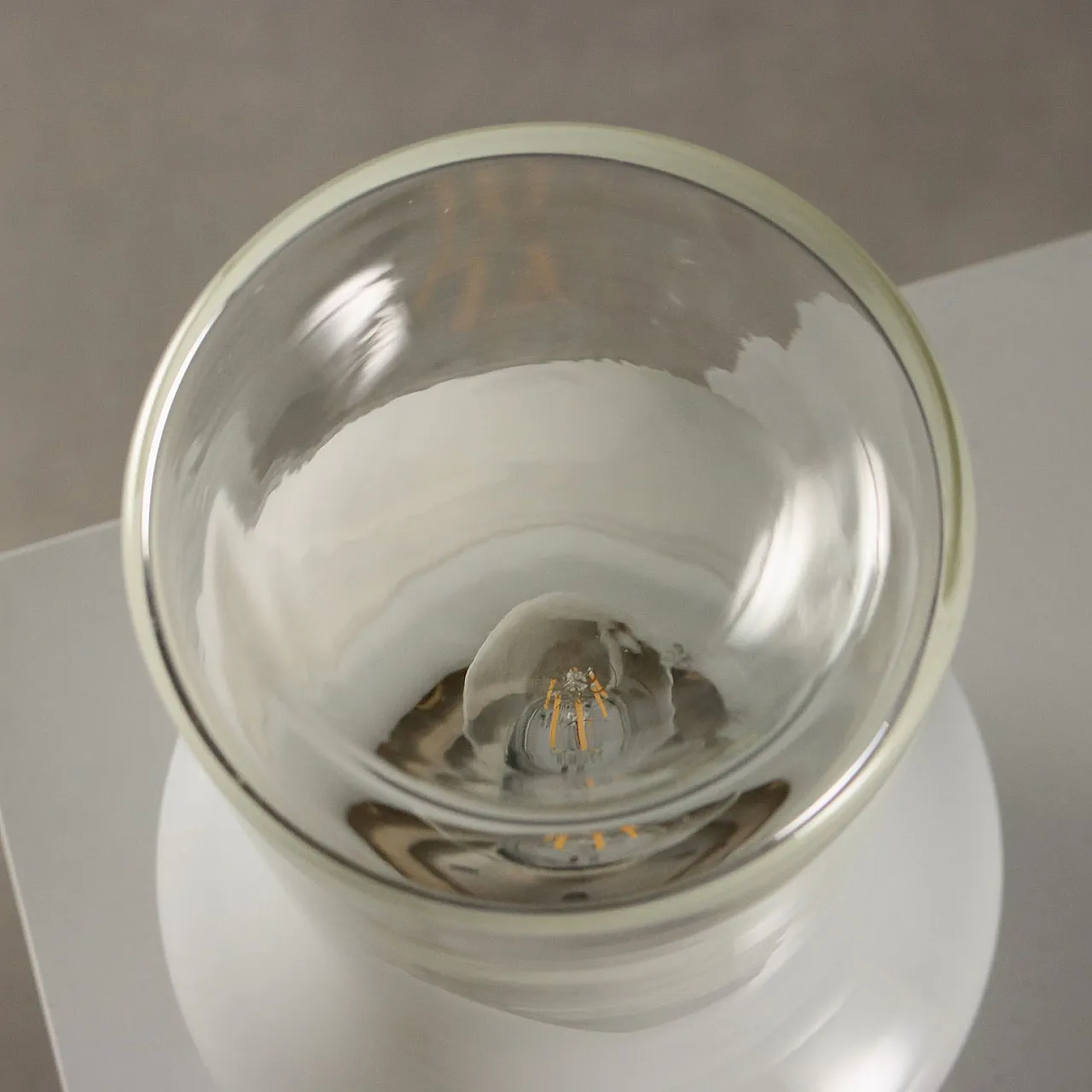 Two-tone Murano glass table lamp, 20th century 8