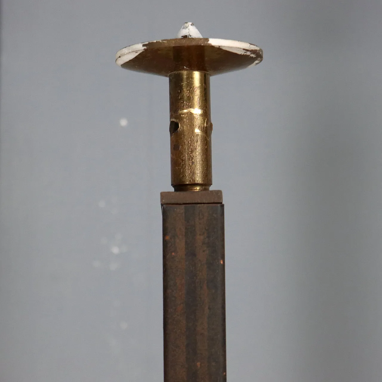 Libreria in legno impiallacciato mogano, metallo e ottone, '900 9