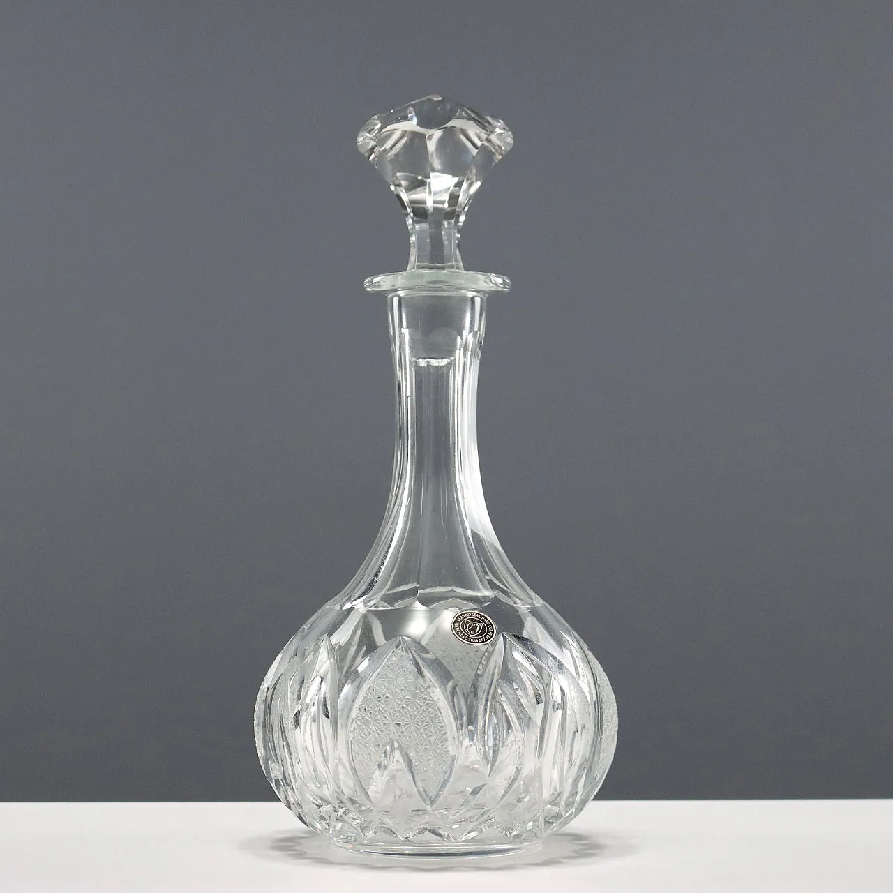 Servizio di vetreria in cristallo al piombo molato a mano, '900 3