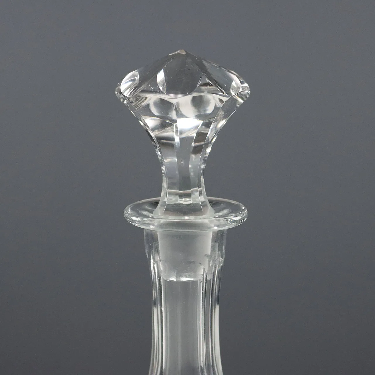 Servizio di vetreria in cristallo al piombo molato a mano, '900 4