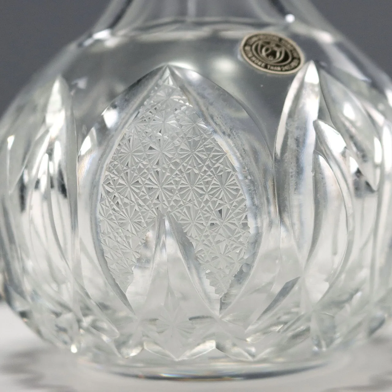 Servizio di vetreria in cristallo al piombo molato a mano, '900 6