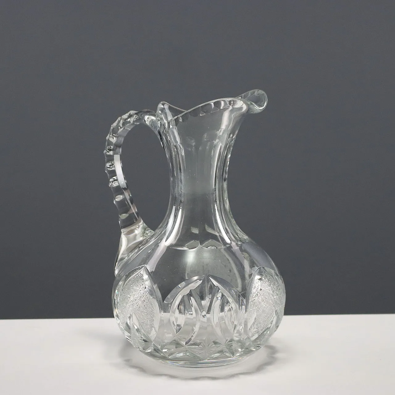 Servizio di vetreria in cristallo al piombo molato a mano, '900 8