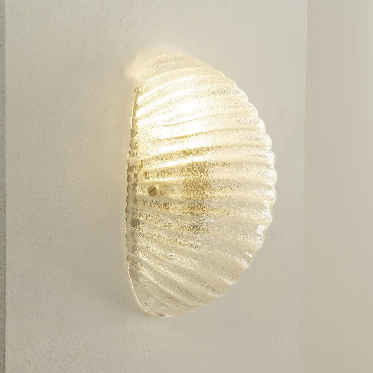 Murano glass shell wall sconce lamp, 2000s 3