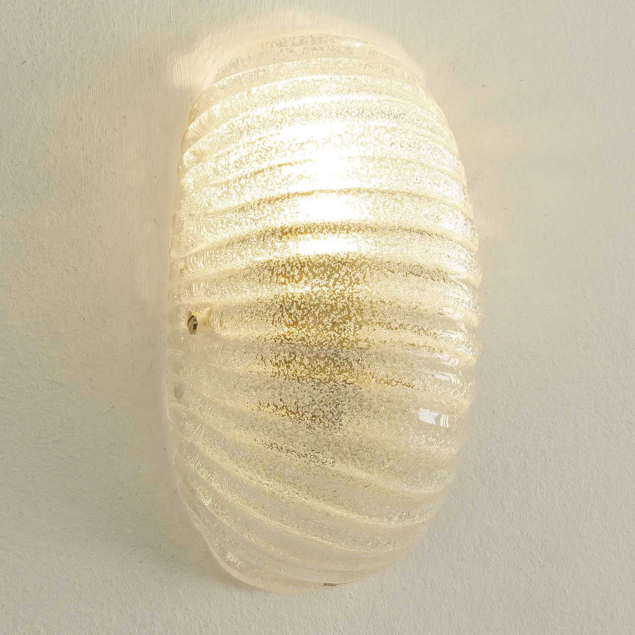 Murano glass shell wall sconce lamp, 2000s 10