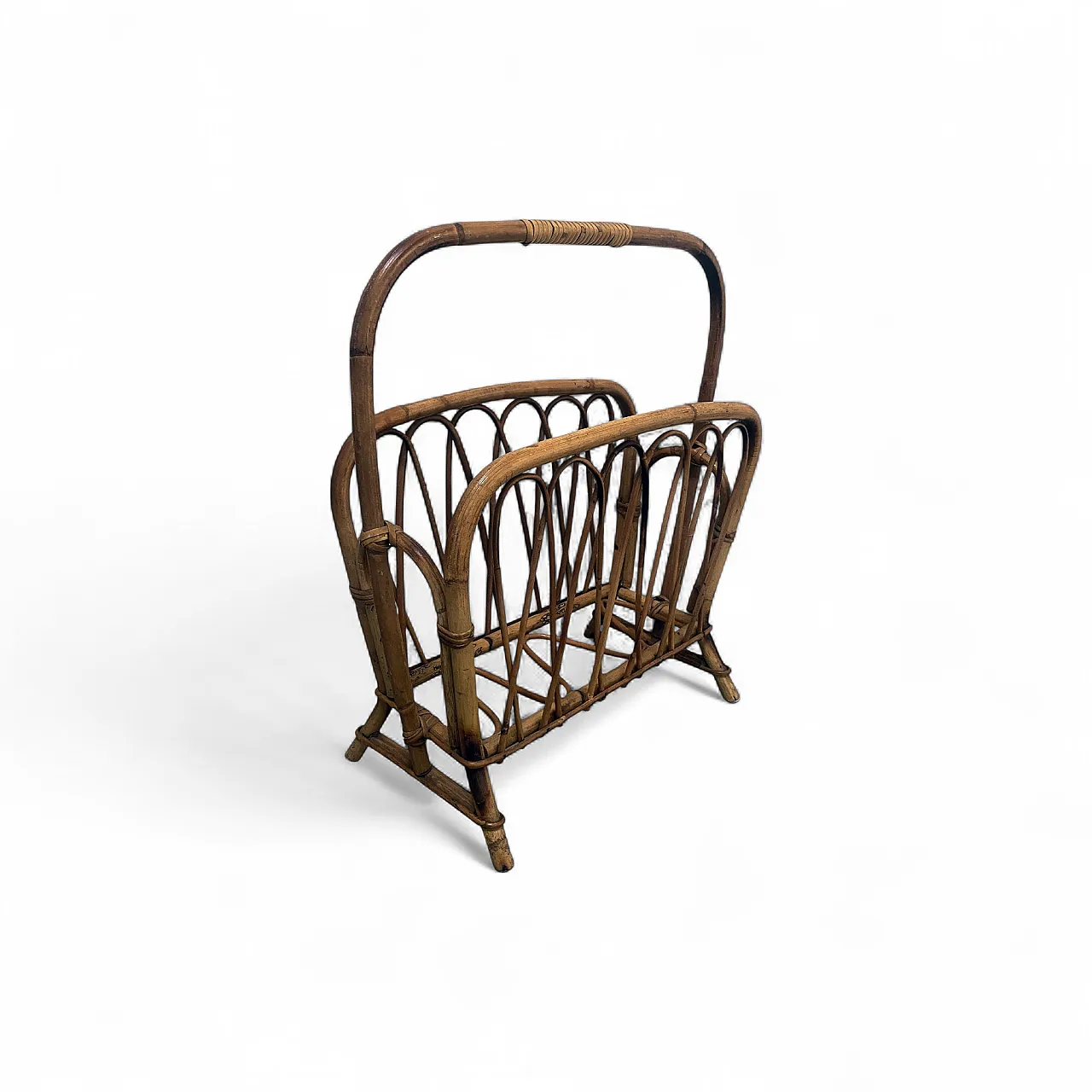 Bamboo magazine rack from the 70s 12