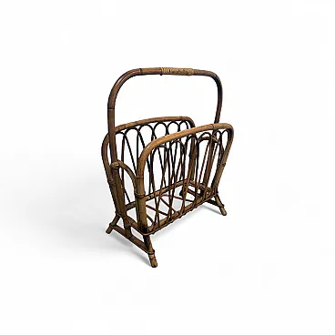 Bamboo magazine rack from the 70s
