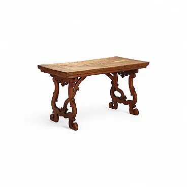 Tavolo fratino in noce, '800