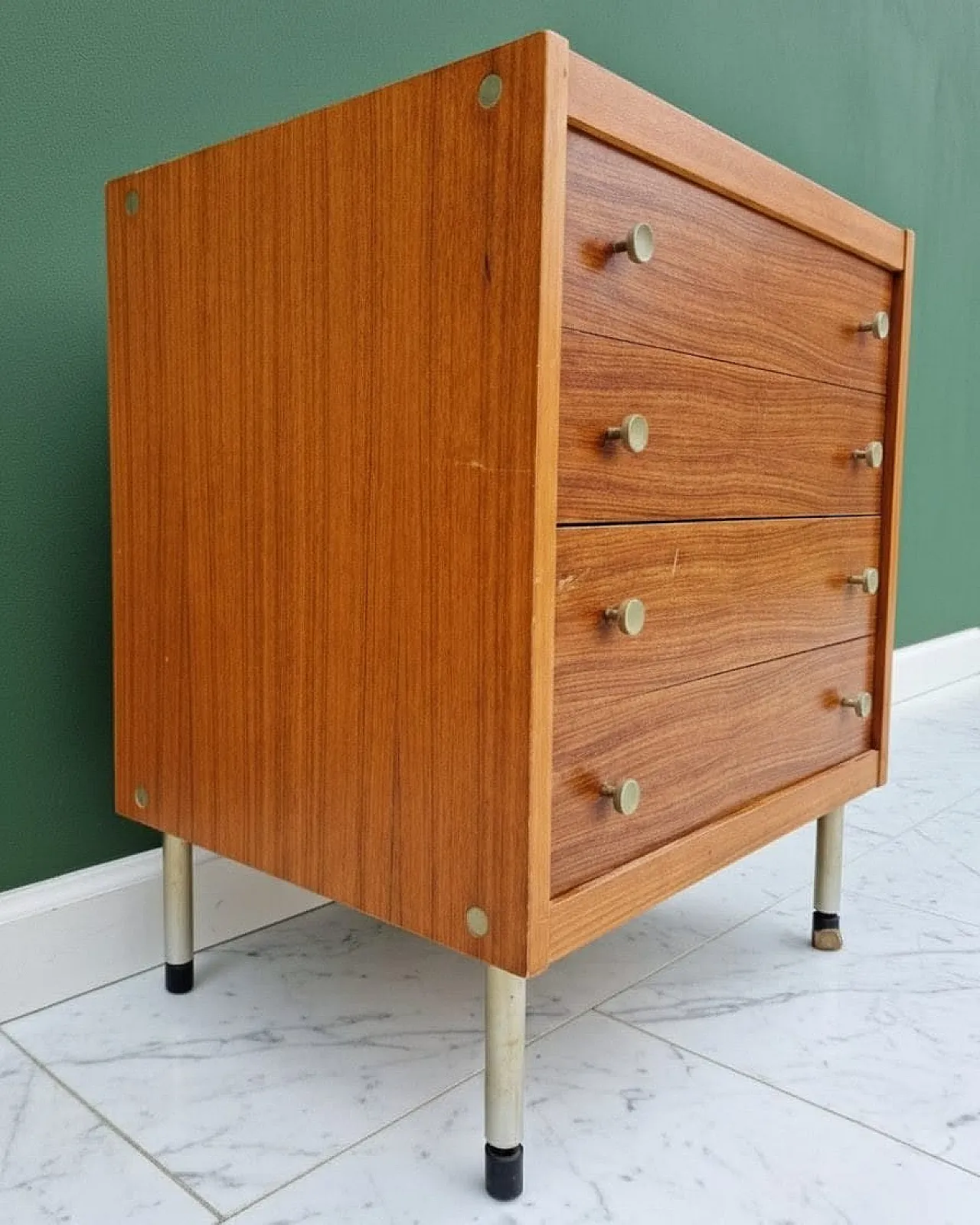 Cassettiera Scandinavo in teak, anni '60 1