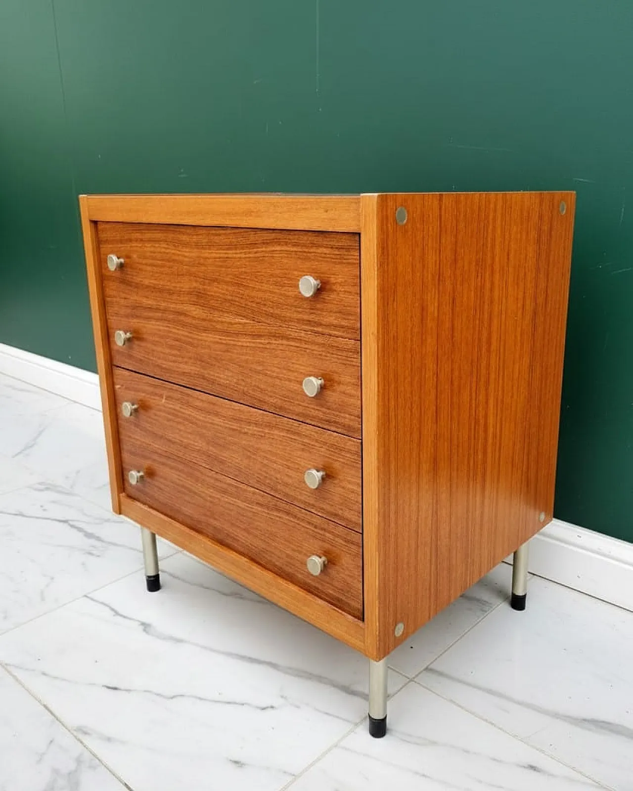 Cassettiera Scandinavo in teak, anni '60 2