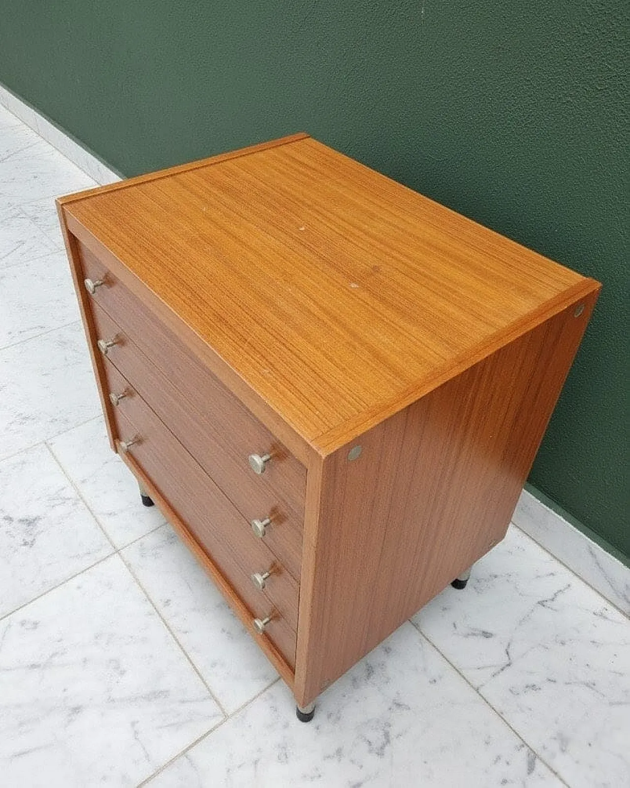Cassettiera Scandinavo in teak, anni '60 4