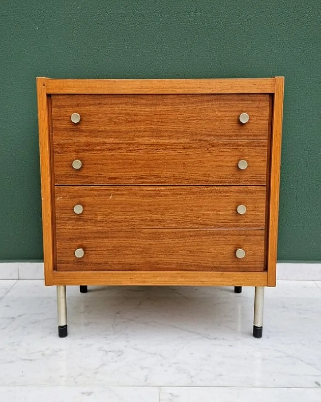 Cassettiera Scandinavo in teak, anni '60 6