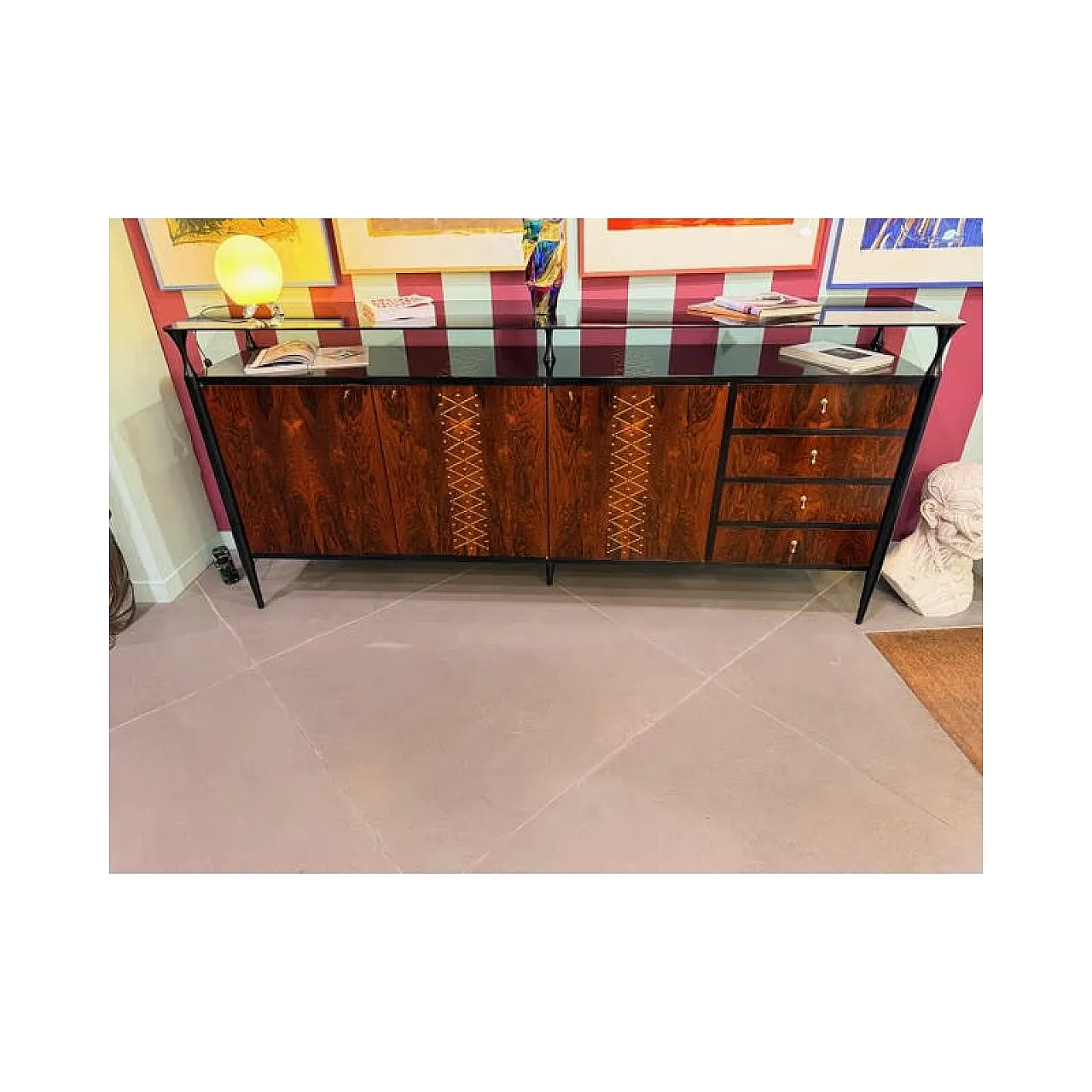 Santos rosewood sideboard, 1950s 3