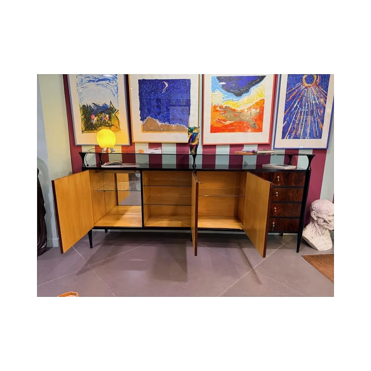 Santos rosewood sideboard, 1950s 8